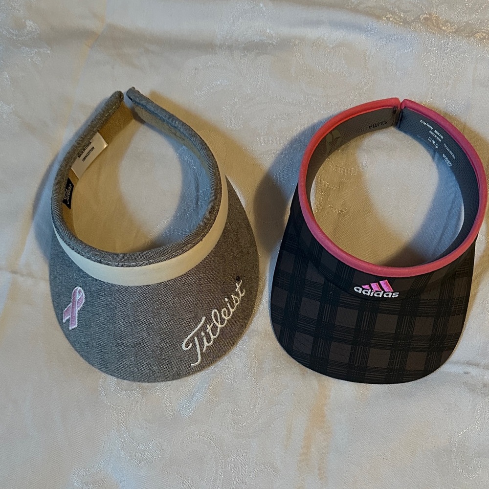 Titleist and Adidas Visors